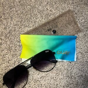 Quay Australia Black Sunglasses with Gradient Lens